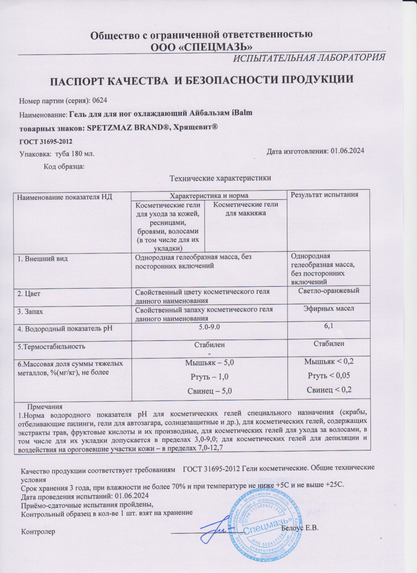 Паспорт №062024